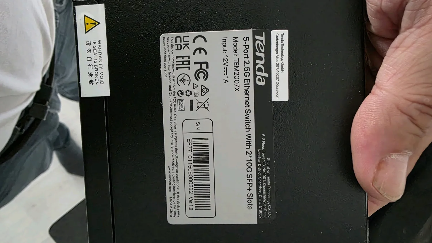 Switch 5x 2.5g 2x 10g sfp+
