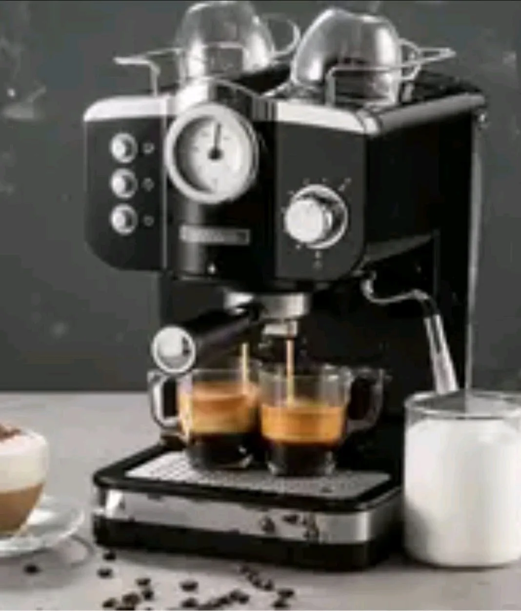 Aparat për kafe Espresso Deluxe Noir Delimano