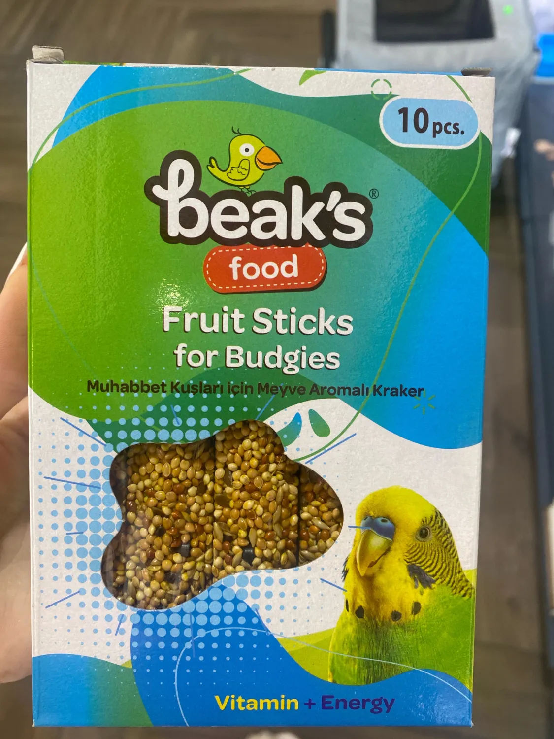Shkopinj frutash për papagaj
