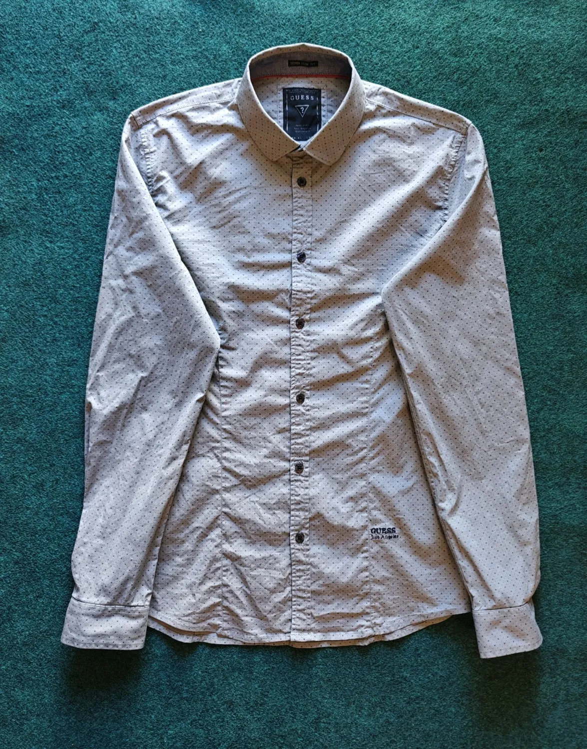 Guess  -  Men's Shirt Long Sleeve Gray