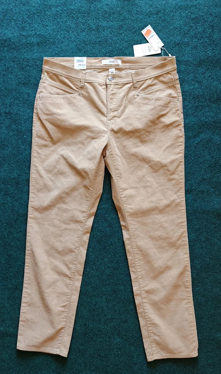 BRAX  -  Women's Style Mary Corduroy Pants Beige/Camel