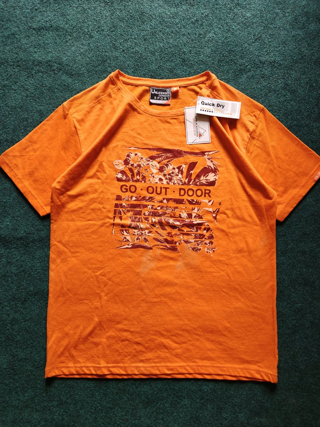 Unlicensed  -  Men's Outdoor T-Shirt Orange Blaze