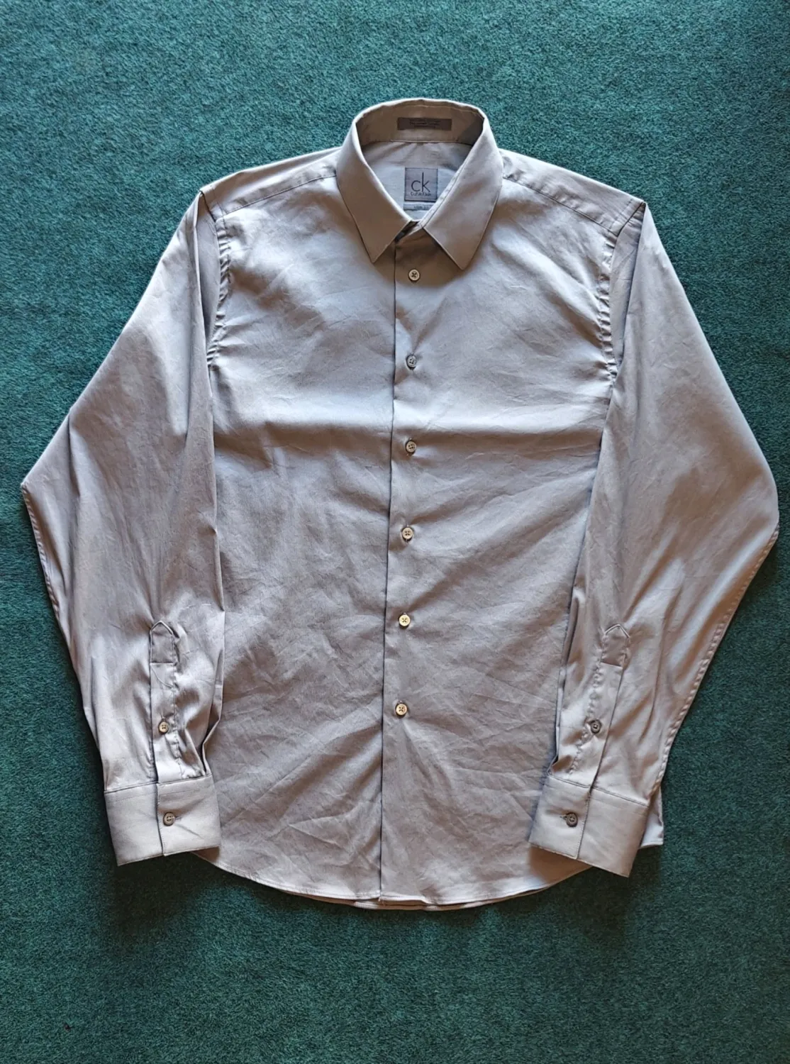 Calvin Klein - Men's Shirt Long Sleeve Gray