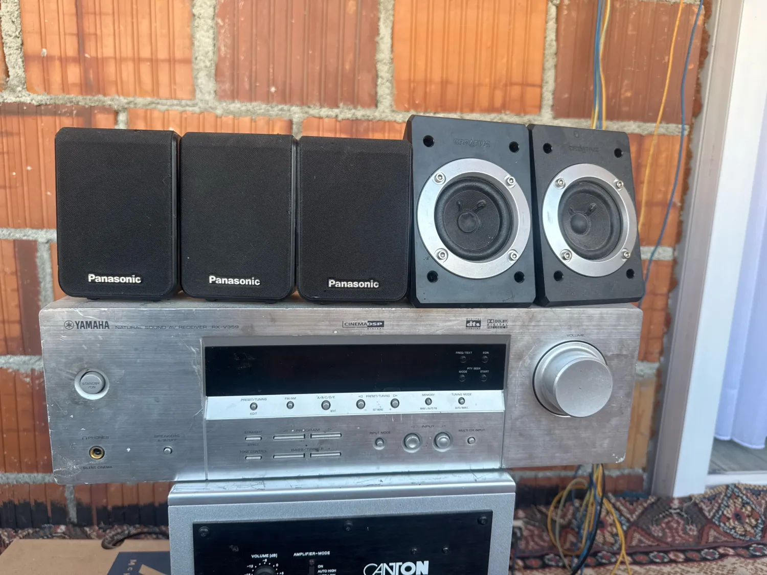 zmadhusi Yamaha  bassi  Canton 3 panasonic edhe 2 creativ
