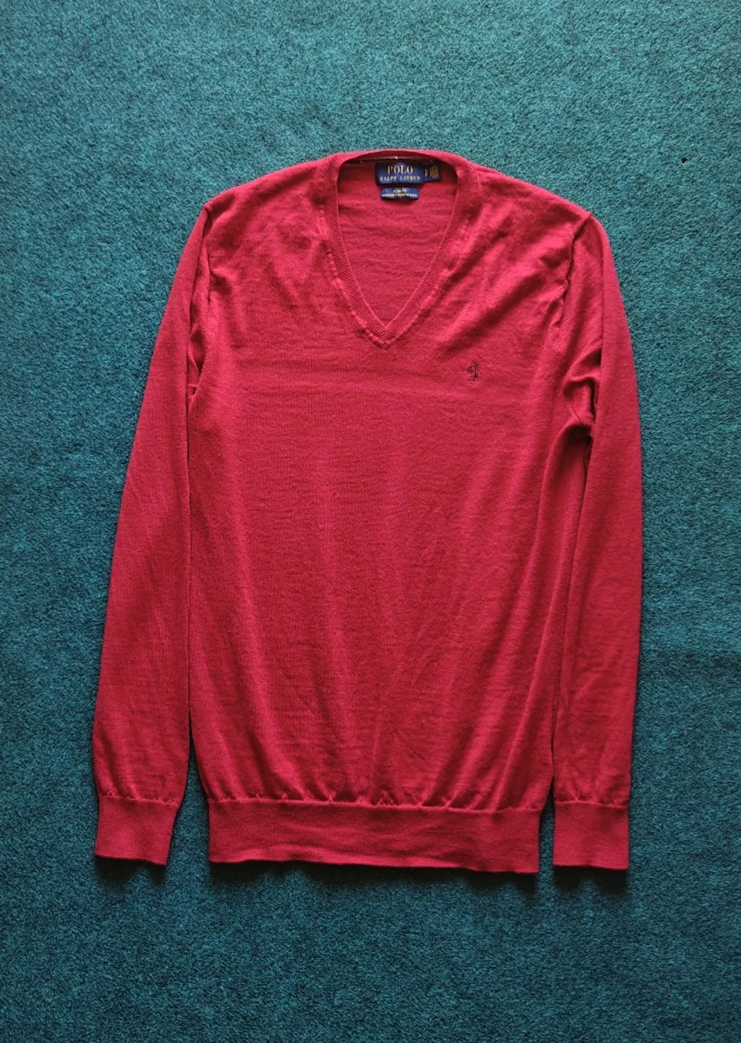 Polo Ralph Lauren V-Neck Classic Sweater Red