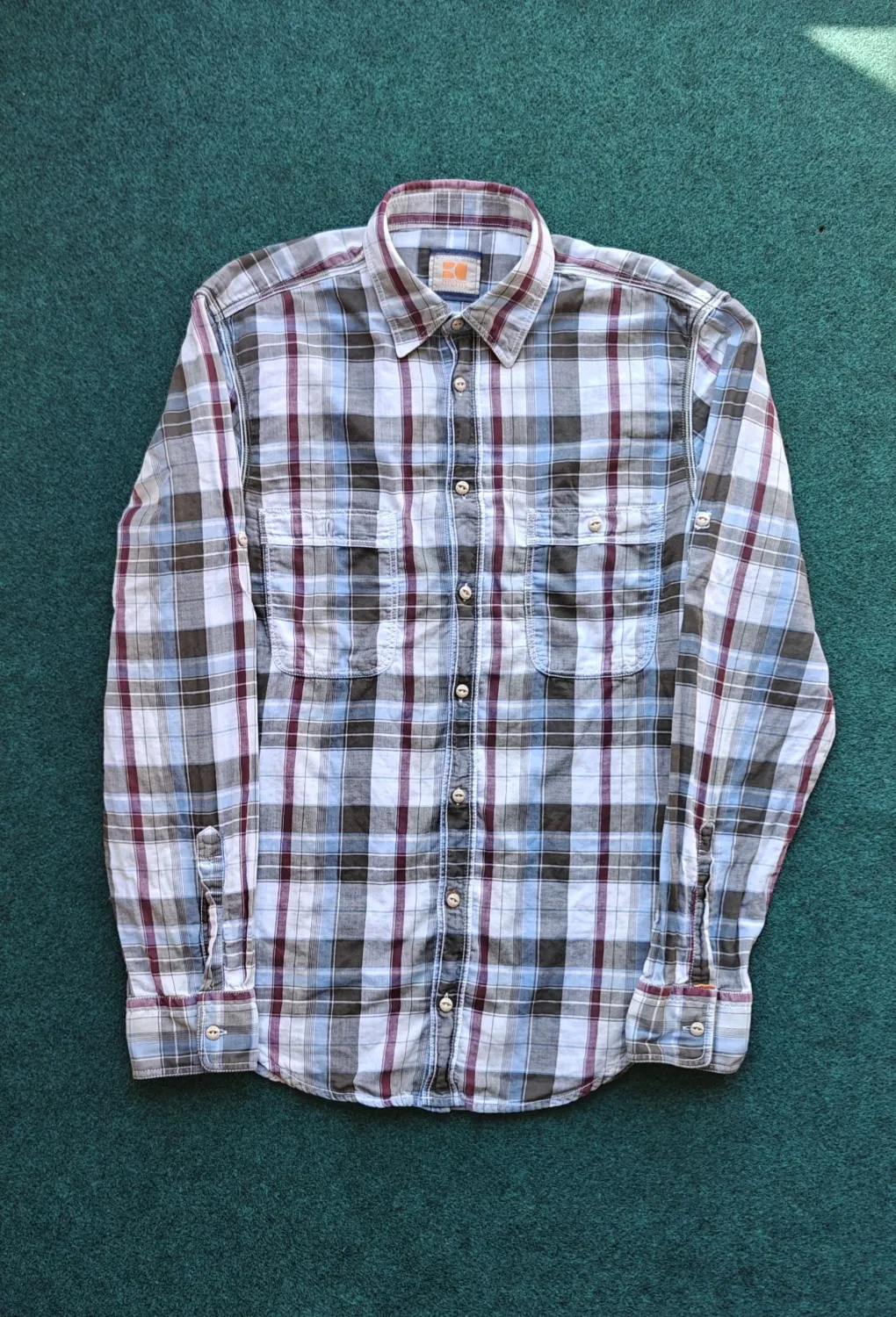 Hugo Boss Orange - Plaid Button Down Shirt Multicolor