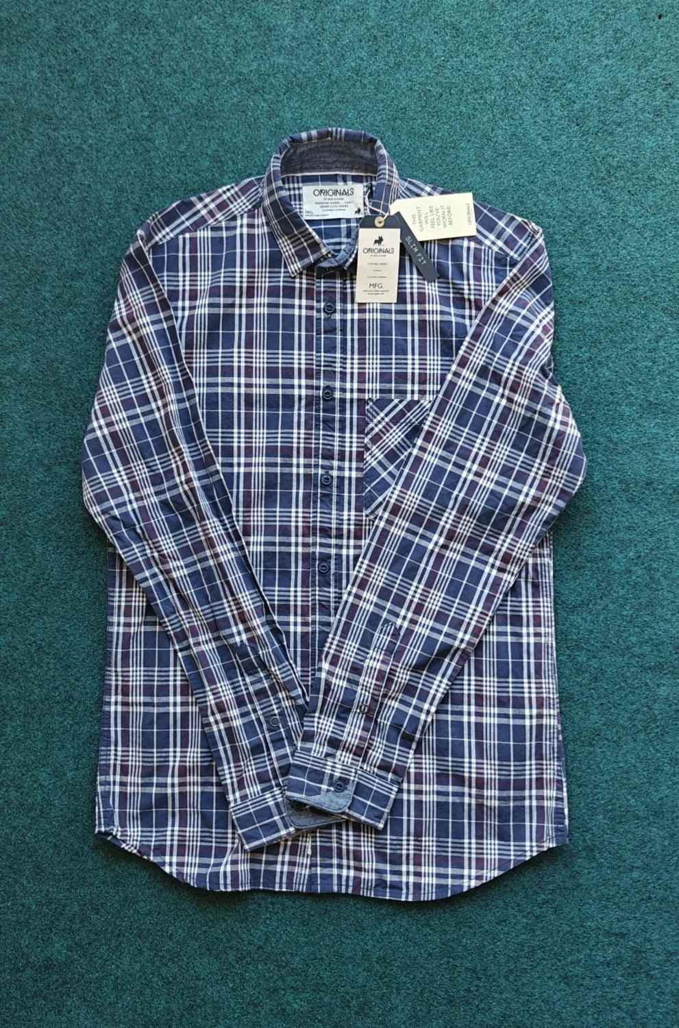 Jack & Jones - Men's Woodson Plaid Button Down Shirt