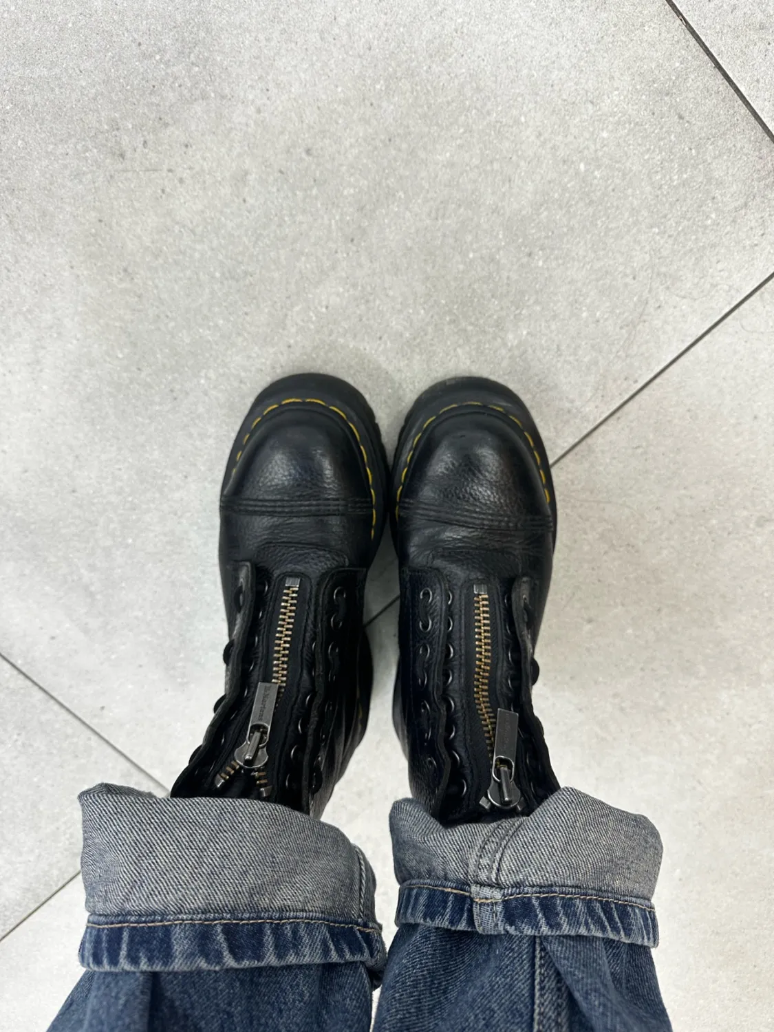 Dr. Martens Women’s Sinclair Milled Nappa Leather Platform Boots – Black